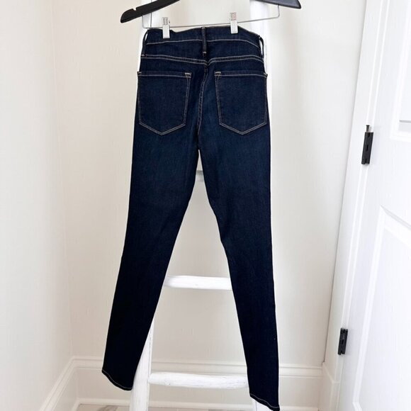 Frame Le Skinny de Jeanne Ankle Dark Skinny Jeans SZ 26 - Picture 4 of 12